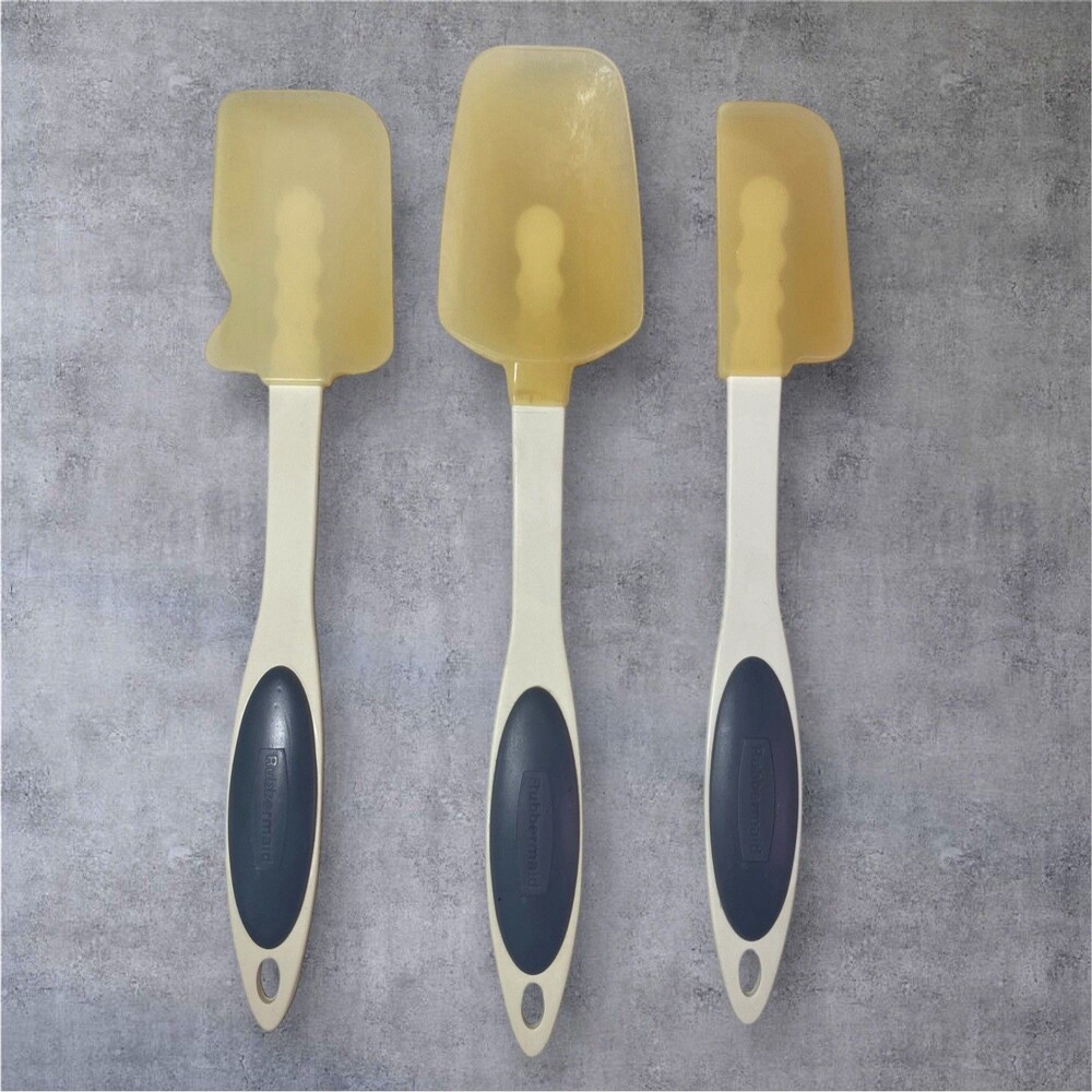 Vintage Rubbermaid High Heat Resistant Spatula Set Of 3 MCM IC50 Retro